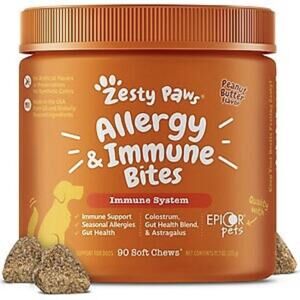 Zesty Paws Allergy & Immune Bites 250ct Exp 03/2027